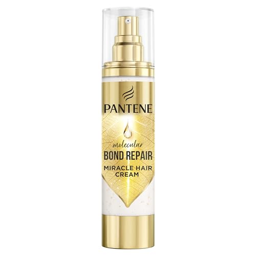 Pantene Molecular Bond Repair creme sem enxaguar 90 ml. Tratamento empilhar com fórmula Pro-V concentrada para todos os tipos de cabelo danificado. Nutre, fortalece, suaviza o cabelo. Reparador de