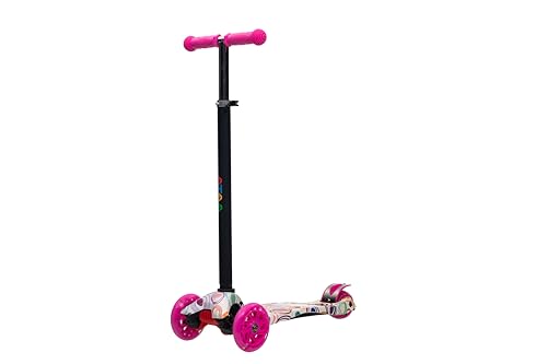 Scooter de 3 rodas ATAA Flash, skate para crianças de 3 rodas, skate infantil com luzes, skate de 3 rodas com guiador ajustável, rotação por gravidade, skate de 2 a 9 anos