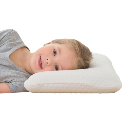 SIKAINI Almofada para crianças: almofada ergonómica para quarto infantil com espuma viscoelástica, ideal como almofada infantil para um sono reparador