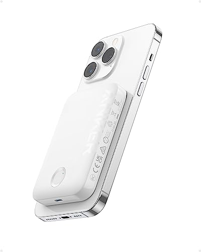 Anker Power Bank para Magsafe 321, bateria externa sem fios de 5000 mAh, compatível com iPhone 16/16 Pro / 16 Plus / 16 Pro Max, iPhone 15 e 14 Series
