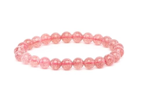 Pulseira de pedras naturais 100% autênticas - pulseira elástica de bolas - ajuste confortável e estilo elegante | corda coreana e caixa de jóias incluídas