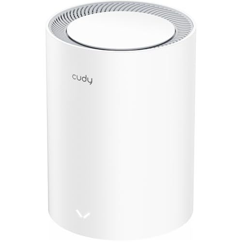Cudy Sistema de malha Wi-Fi BE3600 WiFi 7 de banda dupla, 3,6 Gbps 160 MHz, cobertura de até 2500 pés quadrados, 3 portas Gigabit, compatível com várias VPN, controlo de aplicação Cudy (M3600,