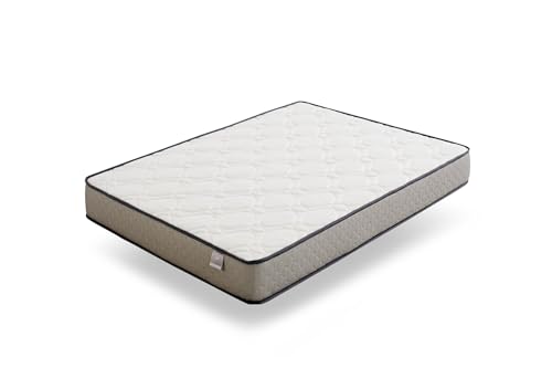 HOGAR24 ES - Colchão viscoelástico 105 x 190 - Essence Visco - Conforto superior com adaptação ergonómica ideal: Tecnologia avançada de ventilação para um sono reparador, altura 25 cm.