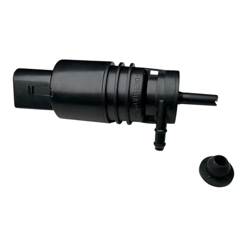 Espectronix Bomba de água de lavagem de para-brisas 23113 preto - lavagem de para-brisas - compatível com BMW E36, E46, E53, E83, E85, 318i, 320i, 323i, m3, X5, Z3.