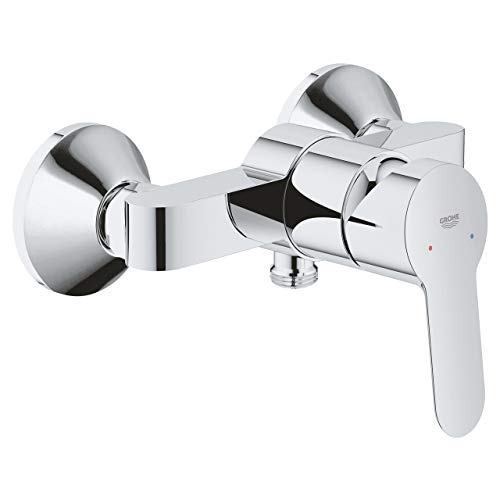 Grohe, BauEdge, torneira de casa de banho, misturador monocomando de chuveiro, válvula de retenção integrada, cromado, 2333000