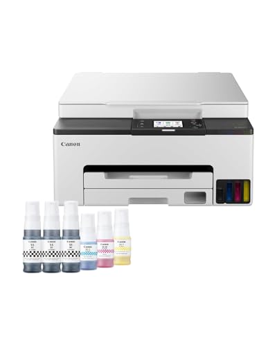 Canon MAXIFY GX1050 Impressora multifunções MegaTank a cores, copiadora e scanner A4, casa e escritório, Wi-Fi, Ethernet e USB, jato de tinta
