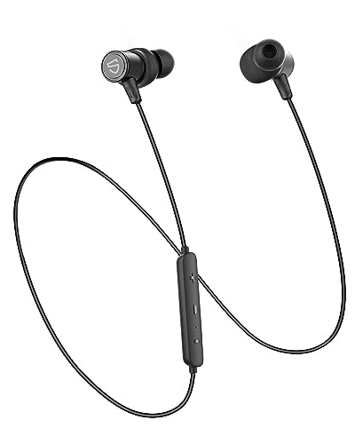 SoundPEATS Q30 HD+ Auriculares Bluetooth estéreo magnéticos In-Ear Bluetooth IPX5 capacetes resistentes ao suor com microfone para desportos, sérios integrados, controladores aptX-HD de 10 mm, 12