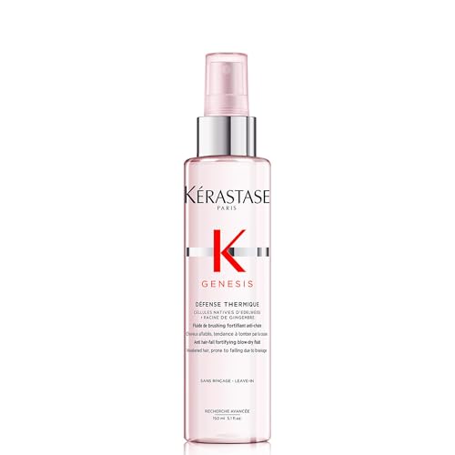 Kérastase Genesis, Protetor térmico em spray fortificante, anti-queda e anti-frizz, para cabelo frágil, Défense Thermique, 150 ml