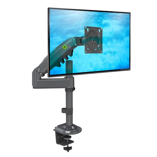 Suporte de mesa com mola de gás para ecrãs LCD de 17 a 30 polegadas com VESA de 75 x 75 mm, 100 x 100 m, até 9 kg