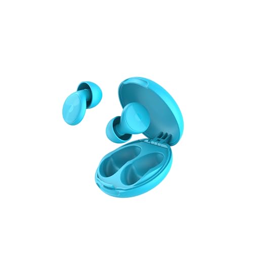 Tampões para dormir, 45 dB, proteção auditiva, redução de ruído, cor azul