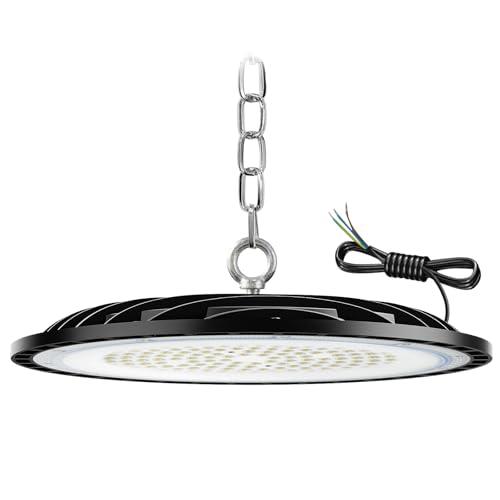 ZXICH UFO LED Candeeiro de alta baía, 300 W 45000 LM LED iluminação comercial, 6000 K-6500 K LED iluminação de armazém, IP65 impermeável navios industriais para pátio, garagem, fábrica, oficina
