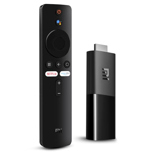 XIAOMI Box TV Internet Xiaomi Mi TV Stick, Android T-V Stick HDR10 Dispositivo de streaming com controlo remoto por voz Alexa, som Dolby Vision/DTS | com Netflix Prime Video Disney +