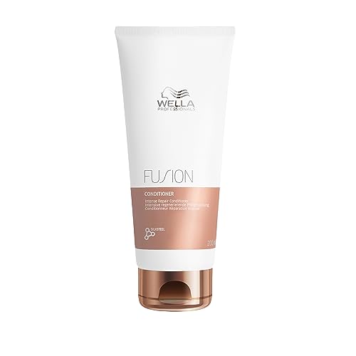 Wella Professionals Fusion Condicionador de reparação intenso tratamento hidratante para cabelos secos e danificados brilho anti-quebra