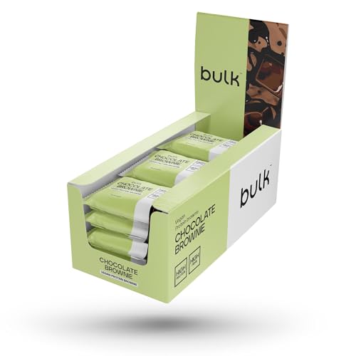 Bulk Brownie vegano de proteína, chocolate, embalagem de 12