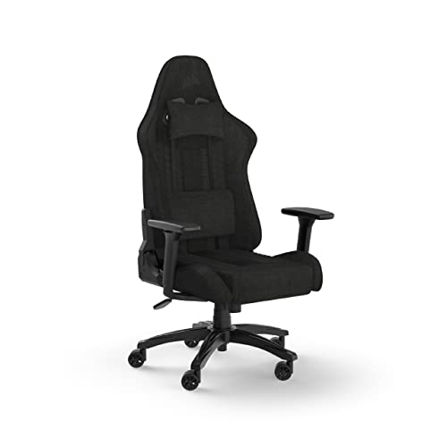 Corsair TC100 Relaxed-Fabric Gaming Chair, nylon, preto, tamanho único