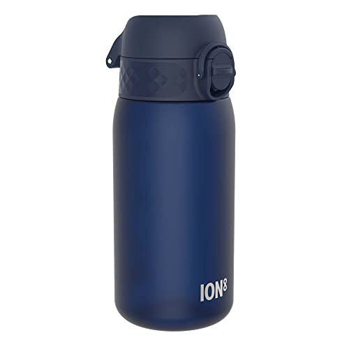 ION8 Botella de Agua para Niños, 350ml, a Prueba de Fugas, Fácil de Abrir, Cerradura Segura, Apta para Lavavajillas, Sin BPA, Asa de Transporte, Fácil de Limpiar, Neutro en Carbono