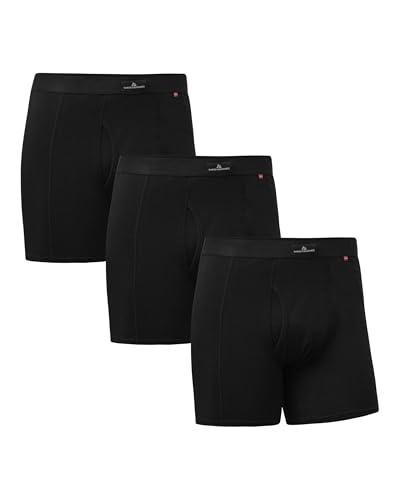 DANISH ENDURANCE Cuecas homem boxers de algodão premium, com ou sem cuecas, conjunto de 3 ou 10, roupa interior confortável e elástica