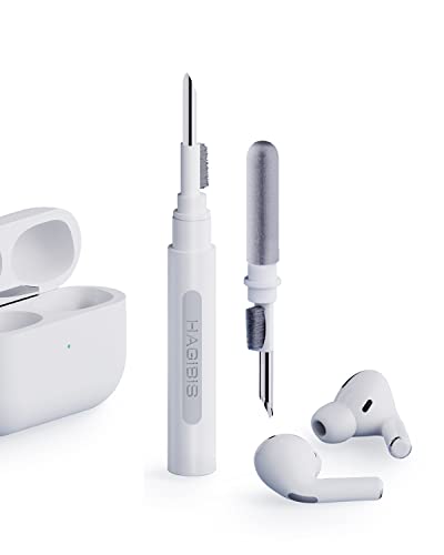 Hagibis - Caneta de limpeza para Airpods Pro, kit de limpeza multifuncional, escova macia para estojo de auriculares Bluetooth, ferramentas de limpeza para Lego e auriculares Huawei, Samsung
