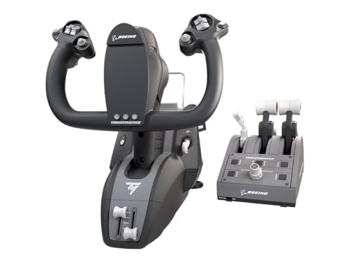 Thrustmaster TCA Yoke Pack Boeing Edition - Yoke y Quadrant para Xbox Series X|S/Xbox One/PC - Licencia Oficial Boeing