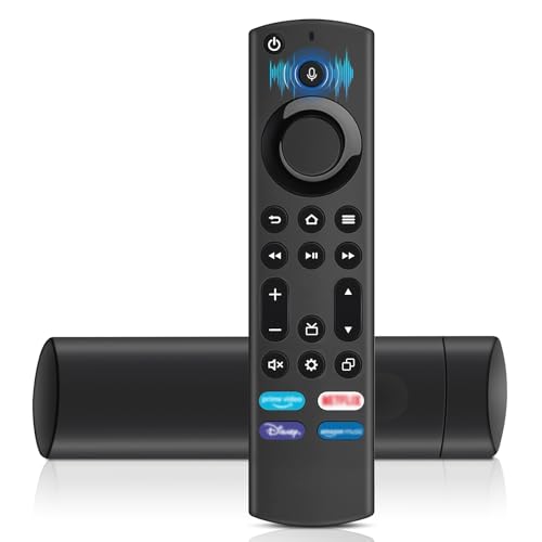 Pixelure Controlo remoto de voz de substituição (4.ª geração) adequado para Smart TVs Stick (2.ª geração e 3.ª geração e Lite e 4K), adequado para Smart TVs Cube (1.ª geração e 2.ª geração)