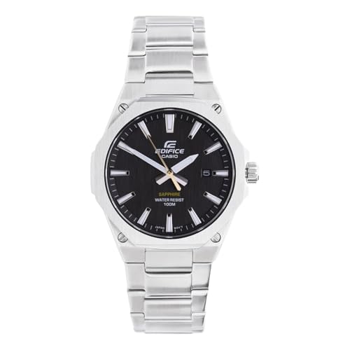 CASIO Relógio masculino Edice em aço - CA.EFR-S108D1AVUEF, Preto, 0, pulseira