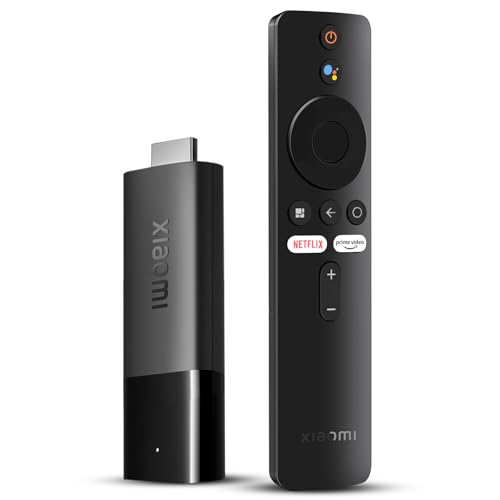 Xiaomi Smart TV Stick 4K Dispositivo de streaming Android TV 11 | 4K Ultra HD/Dolby Atmos/Dolby Vision | controlo remoto por voz Alexa | Netflix/Prime Video/Disney + Ready (preto)