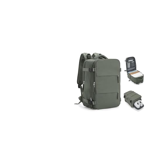 HPLQQ Mochila Viaje Cabina Avion 40x20x25 para Ryanair Mochilas para Mujer Bolsa de Cabina 45x36x20 Equipaje de Mano Cabina Avion para EasyJet Mochila de Senderismo Mochila Impermeable Cabina Mochila