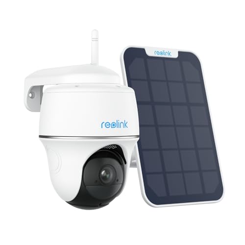 Reolink 2K 3MP Câmara de vigilância WiFi exterior, detecção inteligente, 360° PTZ, sereia, comunicação bidirecional, acesso remoto multiterminal, alimentação solar e bateria recarregável - Argus PT