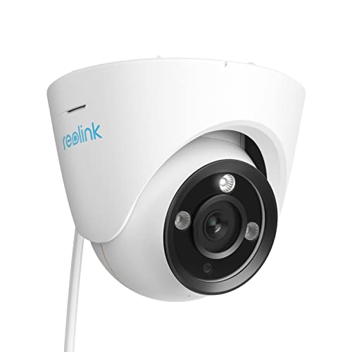 Reolink 12MP Câmara de vigilância PoE com holofotes, câmara IP exterior com deteção de pessoas/veículos/Pets, áudio birectional, visão noturna colorida, gravação 24/7 e lapso de tempo, RLC-1224A