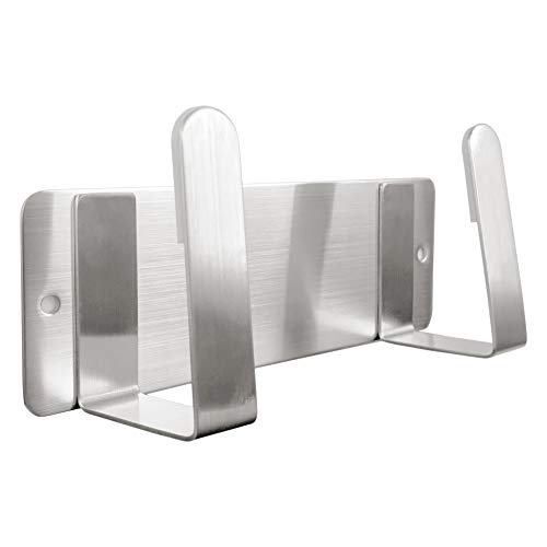 YOUGRIDDA Organizador de tampas para panelas de aço inoxidável 304, suporte de parede com adesivo 3 M, prateleira para tampas de cozinha, frigideiras e tábuas de corte, montagem fácil sem broca (prata
