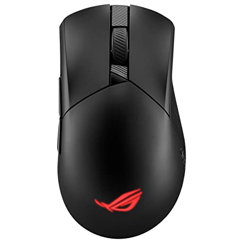 ASUS ROG Gladius III Wireless AimPoint Rato Gaming (conectividade tripla 2,4 GHz RF, Bluetooth, USB, 36000 dpi, 6 botões programáveis, ROG SpeedNova, interruptores intercambiáveis, Paracord), preto