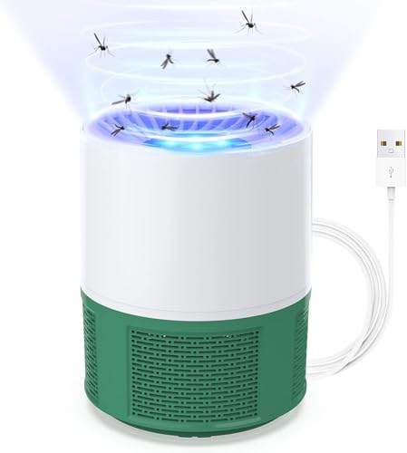 Insecticida elétrica, USB, armadilha para mosquitos, lâmpada para mosquitos com luz, armadilha para moscas de fruta para cozinha, interior e exterior