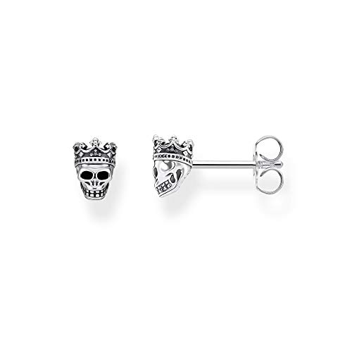 Thomas Sabo Brincos de botão unissexo prata lei zircónia - H2111-643-11, metais preciosos, Zircónia