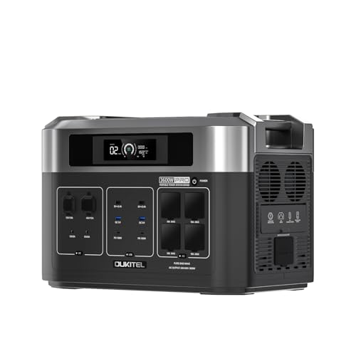 OUKITEL BP2000 Pro Gerador solar, estação de energia portátil 3600 W, bateria de 2048 Wh LiFePO4, estação de energia solar para campismo, autocaravana, emergência