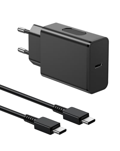 Carregador de 45W para Samsung carregamento rápido, tipo C carregador USB C com 2M cabo compatível com Samsung Galaxy S25/S24/S23/S22/S21/S20 Ultra Plus S25 Note 20/10/9/Z Fold/Flip carregador