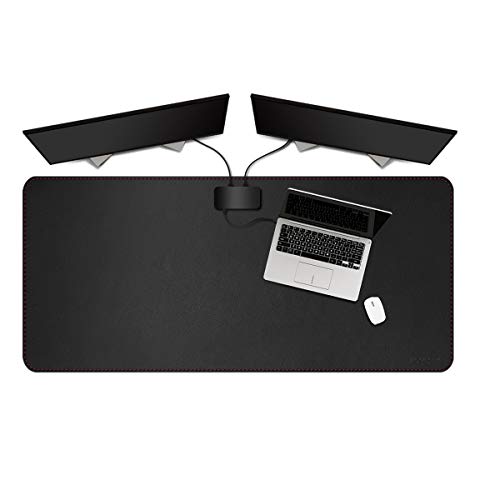 ZORESYN Tapetes para rato para jogos 120 x 60 cm - impermeável antiderrapante, tapete de computador de escritório - preto