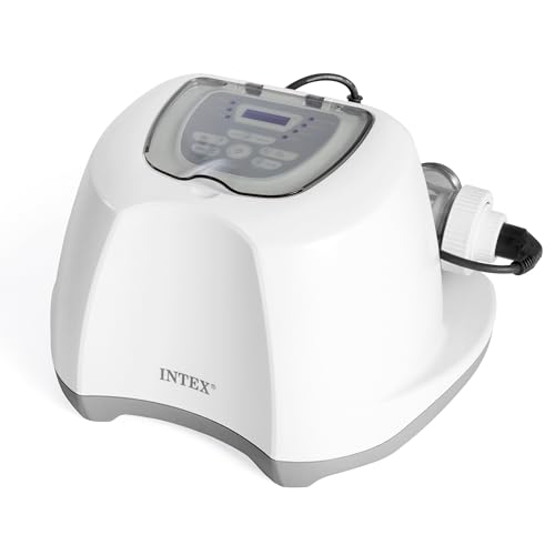 Intex Clorador salino E.C.O. 7 g/h, QS700 Plus, para piscinas até 26,500 l, auto-limpeza programável, painel digital, compatível com depuradoras 2,650 - 12,112 l/h, floração salina (55279)