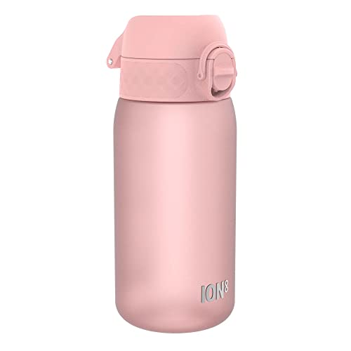 ION8 Botella de Agua para Niños, 350ml, a Prueba de Fugas, Fácil de Abrir, Cerradura Segura, Apta para Lavavajillas, Sin BPA, Asa de Transporte, Fácil de Limpiar, Neutro en Carbono