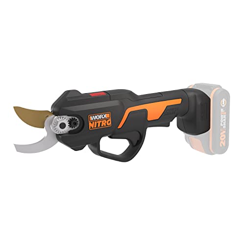 WORX Tesoura de poda NITRO 18 V (20 V Max) | PowerShare | Motor sem escovas, lâminas de alta resistência, capacidade de corte 25 mm, WG330E.9 | interruptor de segurança