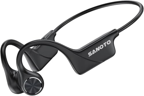 SANOTO Auriculares condução urso Bluetooth, Open Ear auriculares urseos Bluetooth 5.3 auriculares sem fios óculos IPX5 impermeáveis auriculares desportivos