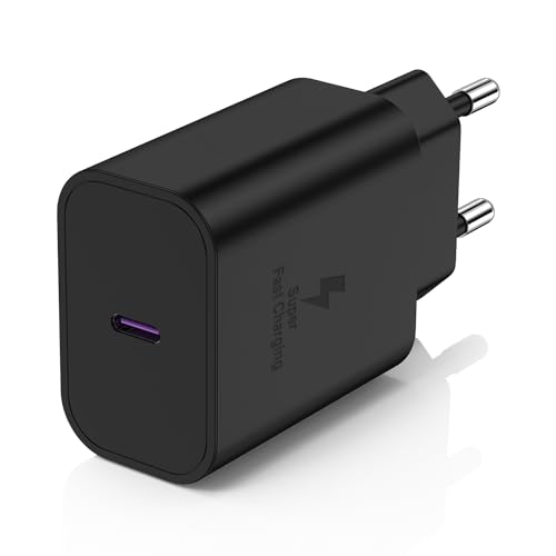 45W Carregador USB C para Samsung Galaxy S24 Ultra/S25, carregador tipo C Samsung carregamento rápido original compatível com Samsung Galaxy S23/S22/S21 Ultra, Tab S10 S9 S8, iPhone 16/15/14/13 Pro