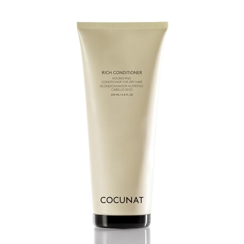 COCUNAT - Condicionador Rich - Cabelo seco, danificado ou tingido - Nutrientes naturais - pontas abertas - Encrespamento - Sem silicone - Hidratação - Método Curly - Desembaraçar ao instantaneamente,