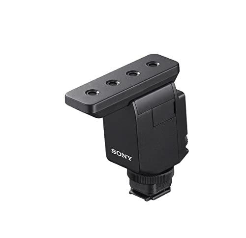 Sony ECM-B10 Microfone direcional (compacto, sem fio, sem bateria), preto