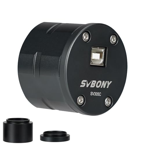 Svbony SV305C Câmara telescópica, 1,25" cor IMX662 CMOS USB2.0 câmara de imagens planetárias, câmara de astronomia de alta velocidade de fotografia para astrofotografia planetária