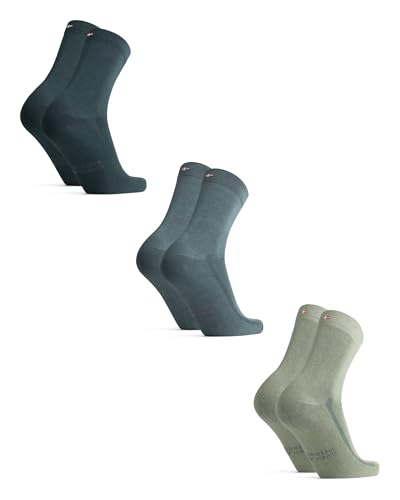 DANISH ENDURANCE Meias de bambu de diário unissexo, casual e executivo, macias e respiráveis, para homem e mulher, 3 pacotes