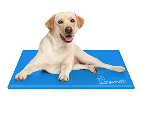 Pecute, Tapete refrescante para cão, atualizado com espessura 0,4 mm, 300D Oxford, de refrigeração automática, para animais de companhia