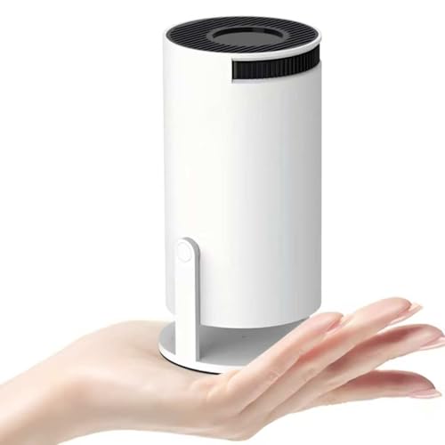 Projetor portátil 4K, mini projetor de vídeo FHD 1080P compatível com Android e Netflix, WiFi 6, BT 5.0, rotação de 180°, projetor de vídeo com correção automática de distorção trapezoidal