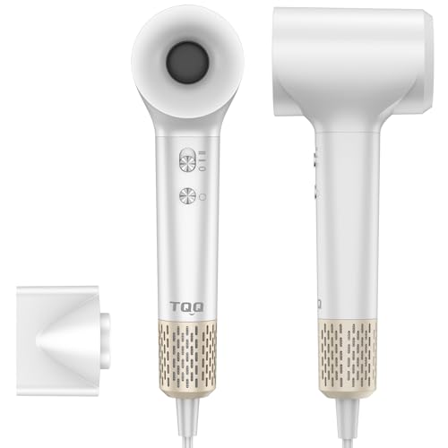 TQQ Secador de cabelo profissional, 200 milhões de iões negativos, motor sem escovas de 110 000 rpm, secador de cabelo de 57 dB, baixo nível de ruído para casa, viagens