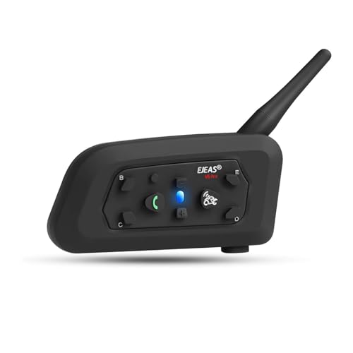 EJEAS 1 pacote V6 Pro BT capacete de motocicleta Bluetooth 3.0 intercomunicador auricular 1200 m 2 pessoas Full Duplex Wireless Moto Interphone Connect até 6 pilotos