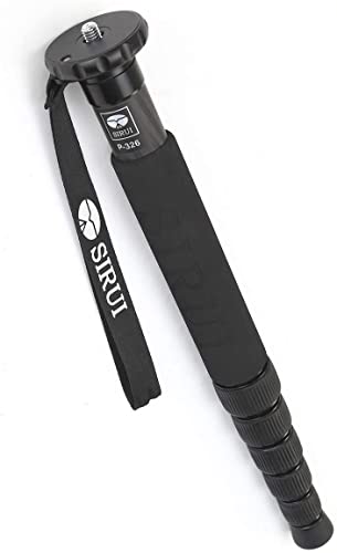 SIRUI P-326 Monopé para câmara, 156 cm monopé de fotografia profissional de 6 secções, monopé de carbono portátil para câmara, DSLR, monopé de viagem leve, carga máxima 10 kg